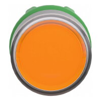 ORANŽ Ovládací hlavice stiskací prosvětlená lícující ŠE SCHNEIDER ZB5AW353C0