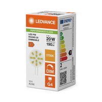Světelný zdroj LED PIN ROUND 12 V DIM P 2W 827 G4 LEDVANCE 4099854762727