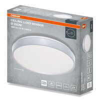 CEILING LUXO SILVER SENSOR ? 32 cm 18W 4000K IP20 SILVER OSRAM 4099854651953