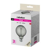 Světelný zdroj Filament LED, E27 G95, 6W, 450lm, 4000K RABALUX 79221