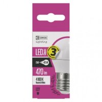 LED žárovka Classic Mini Globe/E27/5 W (40 W)/470 lm/neutrální bílá EMOS ZQ1121