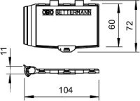 OBO 5091527 Držák magnetických karet PCS-H