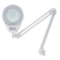 Stolní lupa s osvětlením LED, 8D, 3X, se svorkou, bílá FK TECHNICS 4738795