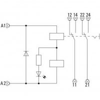 Reléový modul DRIKITP 24VDC 2CO LD/PB WEIDMÜLLER 2576190000
