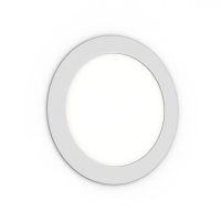 SLENDER kruh. zápustná krémová bílá LED