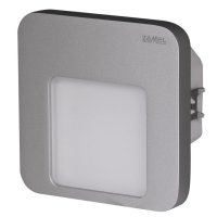 Světlo LED MOZA s RF přijímačem pod omítku 230Vstř IP20 HLINÍK TEPLÁ BÍLÁ