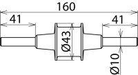 Oddělovací jiskřiště se dvěma svorníky prům.10mm, nerez DEHN 923021