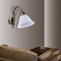 Nástěnné svítidlo Classic Compolux 912296/37 1x60 W mosaz