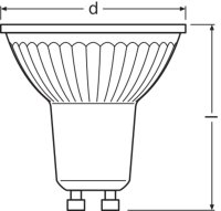 LPPAR163536 2,6W/840 230V GU10 FS1 OSRAM