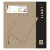 LED panel LEXXO backlit 60x60, čtvercový vestavný bílý, 34W neutr. b.