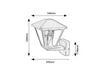 PARAVENTO E27 1x 40W IP44 černá RABALUX 7146