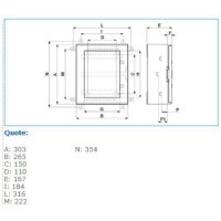 B04601 VTR 01 CIECO QUADRO IP66 300X265X165 IBOCO 04601