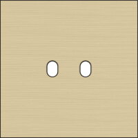 Jednoduchý čelní panel, NIKO Toggle alu GOLD BRUSHED 227-57102