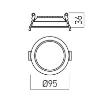 XEVO ROUND CCT 200-240V AC 8W fi.95 90gr