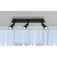 Stropní svítidlo DREW černá 3xGU10 35W 230V GLOBO 57998-3