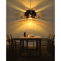 Závěsné svítidlo ABBEY černá 1xE27, max. 60W 230V GLOBO 15448H1
