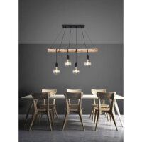 Závěsné svítidlo AUSTON černá 4xE27, max. 60W 230V GLOBO 15439-4