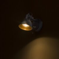 ROSITA I nástěnná černá/zlatá 230V LED GU10 9W RENDL R12508