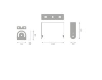 HIGH BAY V BRACKET ARM BRACKET LEDVANCE 4099854328312