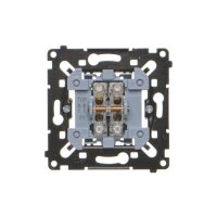 Spínač sériový 2 násobný (přístroj), 5 (2x 1-0-2), 10A/250V, bezšroubové svorky