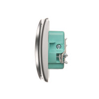 dvojitá kolíková zásuvka s uzemněním stříbrná KONTAKT SIMON BMGZ2/43