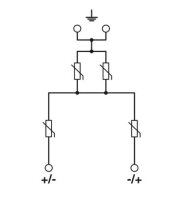 Svodič proudu blesku/svodič přepětí typ 1/2 VAL-MB-T1/T2 1500DC-PV/2+V 2905641