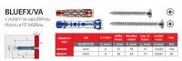 Elematic 565540 Bluefix 6x35mm hmoždina s vrut PZ4,5x50