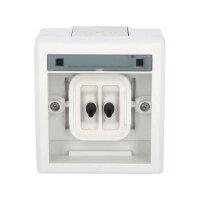 ATLAS 2K IP55 Přepínač křížový č.7, šedý FAMATEL 19080-07