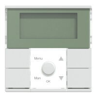 Časovač, Merten System M, s displejem, active white, lesklý plast MEG5754-0325