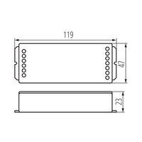 Řídící jednotka LED pásku CTRL 12-48V ALL-IN KANLUX 22151