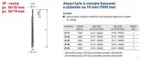 Jímací tyč s rovným koncem JP 15 pr. 16/10 AlMgSi Kovoblesk 24747