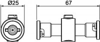 OBO 5093260 Ochranný přístroj DS-BNC M/M