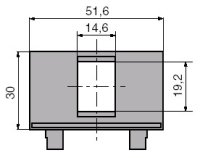 ABB Element,Time 5014E-B01017 Maska nosná pro 1 komunikační zásuvku keystone