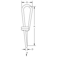 CADDY řetízek, velikost smyčky 14x41mm, průměr drátu 3,1mm, pozinkovaný