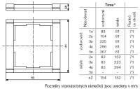 TIME Dvojrámeček vodorovný bílá/ledová bílá ABB 3901F-A00120 01