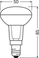 Světelný zdroj LEDVANCE PARATHOM R50 25 36 ° 1.5 W/2700 K E14