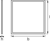 LED panel LEDVANCE ECO CLASS PANEL 600 40 W/6500 K