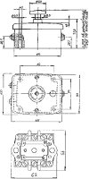 ABB 35303-71 Spínač trojpólový stiskací, 16 A, 400 V, IP43, nástěnný