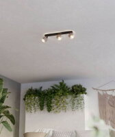 Bodové svítidlo ROSLEY černá/plátno NATUR 3X40W IP20 EGLO 43658