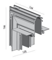 XTRIM M RECESSED CONNECTOR 90grd, INTERN