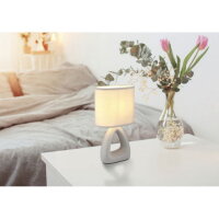 Stolní lampa TRIANGLE stříbro 1x40W E14  GLOBO 21731G