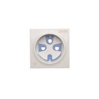 Kryt + klíč pro zásuvku DATA, antibakteriální bílá KONTAKT SIMON DGD1P/AB11