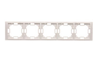 Rámeček 5-násobný Neos, bílá KONTAKT SIMON BMRC5/11