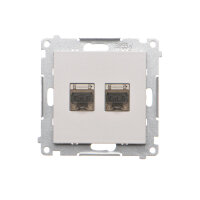 T62E.01/114 Zásuvka datová 2 násobná stí