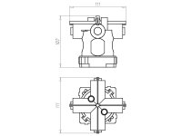 Krabice stropní rozvodná průměr 60 mm, do betonu KAISER 1245-63