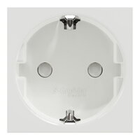 Zásuvka SCHUKO NOVÁ UNICA 2P+E 250V/16A, clonky, šroubová, Bílá