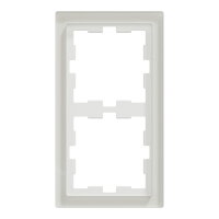 Rámeček Merten D-Life sklo dvojnásobný, Crystal white, Sklo MEG4020-6520