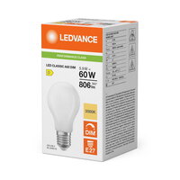 Světelný zdroj LED CLASSIC A DIM P 5.9W 830 Frosted E27 LEDVANCE 4099854777059