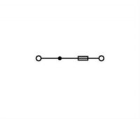 2vodičová pojistková svorka pro trubičkové pojistky 1/4x1 mm, bez indikace, šedá
