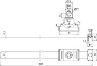 Páskový třmen nerez pro jímací tyče D 16mm, pro čtyřhranné profily min. 40mm
